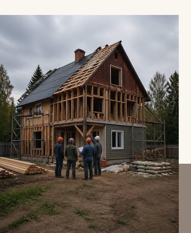Реконструкция дачного дома в Кропоткине под ключ с проектом