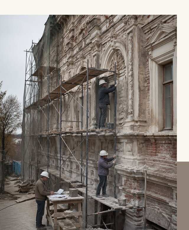 Реставрация объектов культурного наследия под ключ в Кропоткине