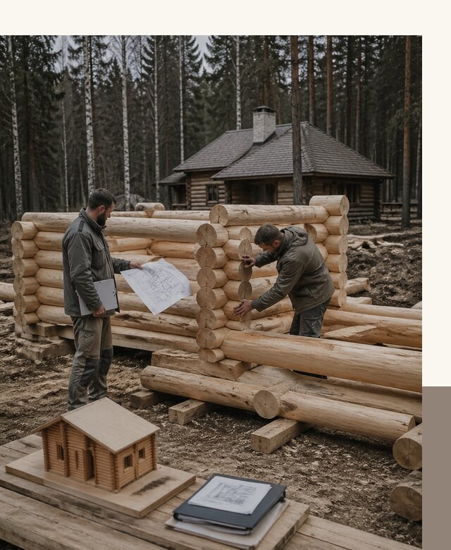 Проектирование и строительство домов из бревна в Кропоткине